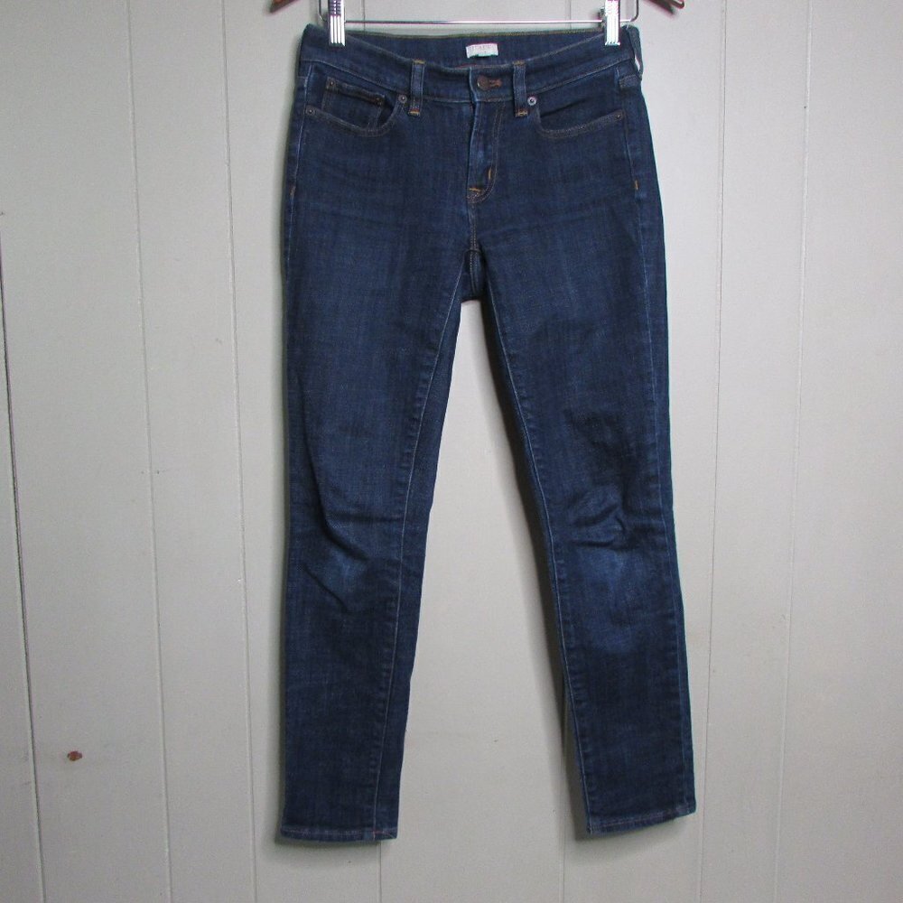 J Crew Stretch Jeans 24 Straight Skinny Cropped